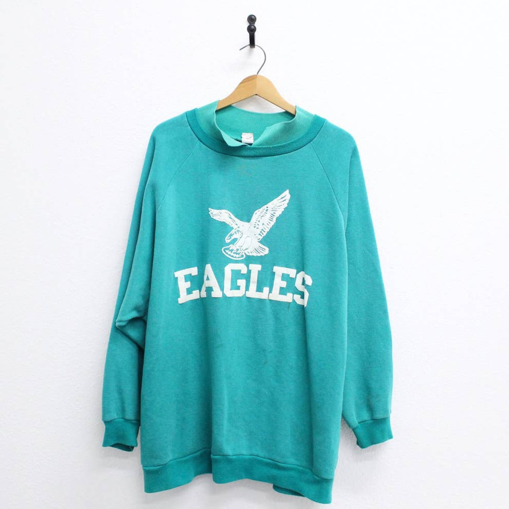Vintage Teal Eagles Sweatshirt